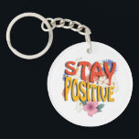 Stay Positive – Floral Motivational<br><div class="desc">Brighten your day with this uplifting design! The bold phrase STAY POSITIVE is highlighted with vibrant colors and surrounded by cheerful floral elements,  making it a perfect reminder to embrace optimism and good vibes. Ideal for casual wear,  workouts,  or as a thoughtful gift to inspire positivity.</div>