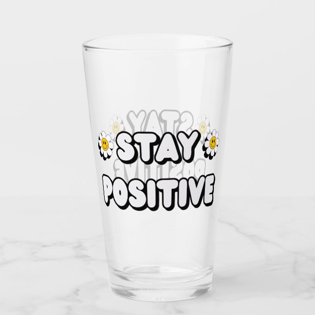 Stay Positive Glaskopp (Framsida)