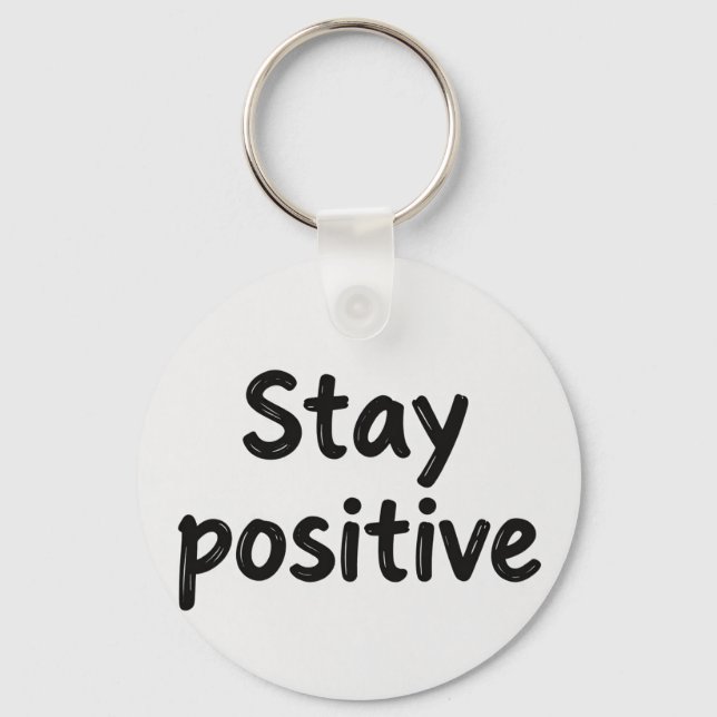Stay positive keys nyckelring (Framsida)