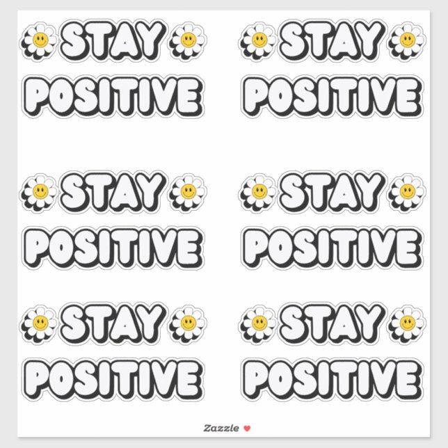 Stay Positive Klistermärken (Ark)