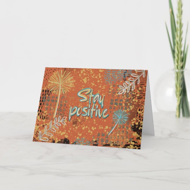 Stay Positive-kort Kort (Framsida)