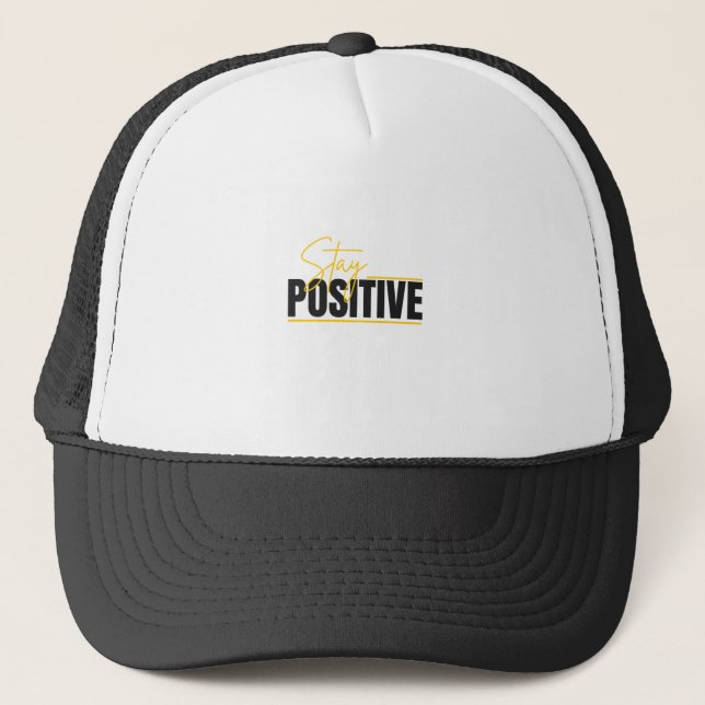 Stay Positive – Motivational Cap Keps (Framsida)