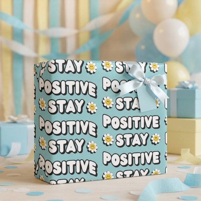 Stay Positive Presentpapper (Skapare uppladdad)