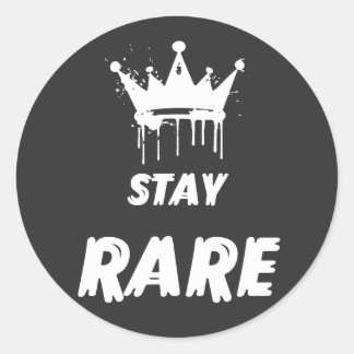 Stay Rare Klistermärke – minimalistisk streetwear-