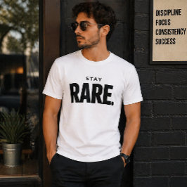 Stay Rare Minimal Typography T-Shirt blir Stay Rar