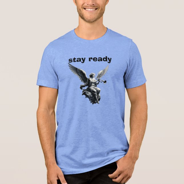 Stay Ready – Psalm 23 T-shirt. T Shirt (Framsida)