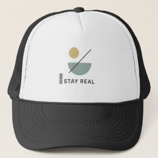 STAY REAL-Truckerkeps med minimalistisk inställnin Keps