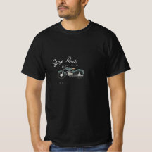 Stay Ride castom motorcycle printed T-shirt 