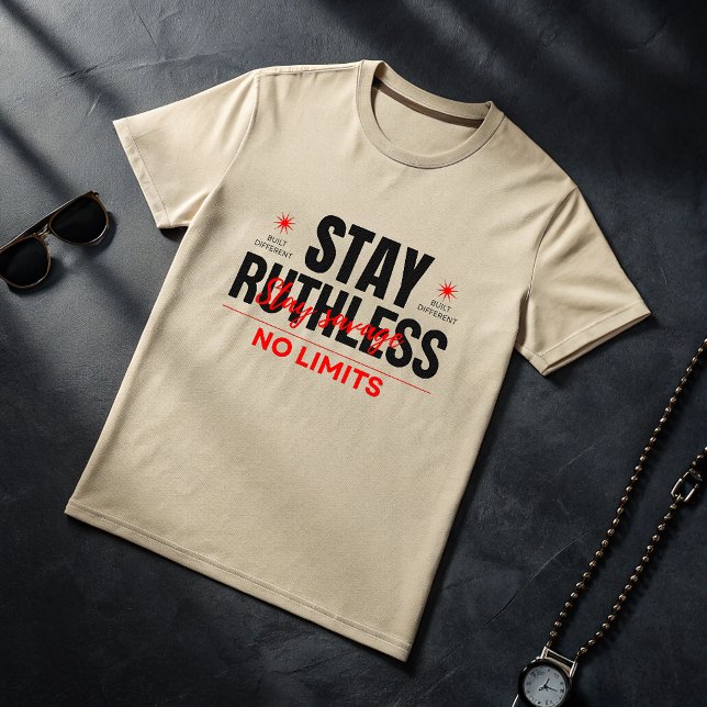 Stay Ruthless No Limits T-Shirt | Savage Alpha Gym (Skapare uppladdad)