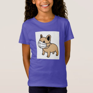 STAY SÄKRARE BULLDOG MED ANSIKTE MASK GIRL S T-Sh T Shirt