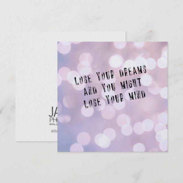 STAY SANE 5,25 x 5,25-kort Inbjudningar (Fram/baksida)