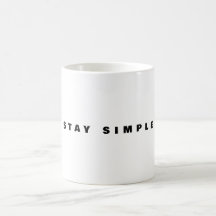 Stay Simple Mugg | Minimal Citat