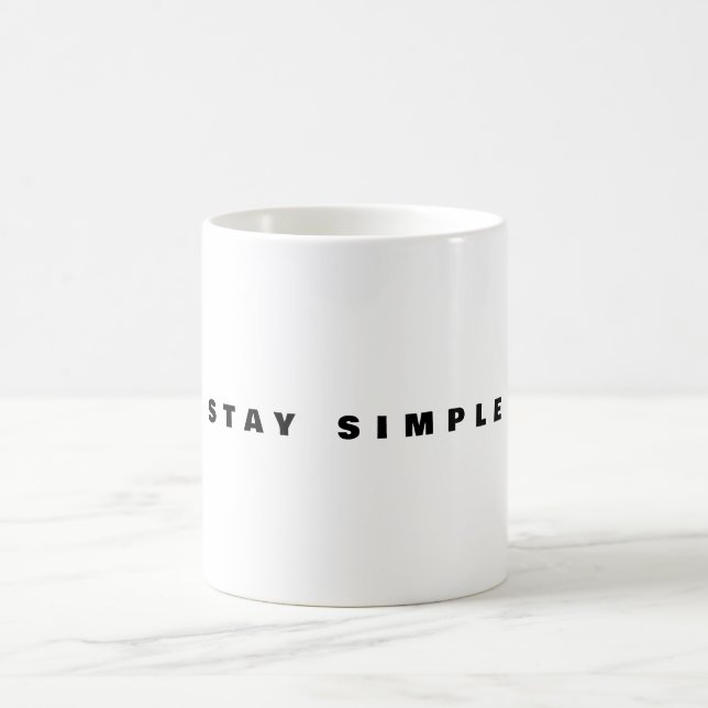 Stay Simple Mugg | Minimal Citat (Center)