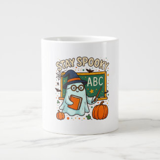 Stay Spooky Ghost Teacher Mug for Halloween Jumbo Mugg