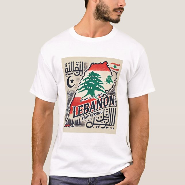 STAY STRONG LEBANON T SHIRT (Framsida)