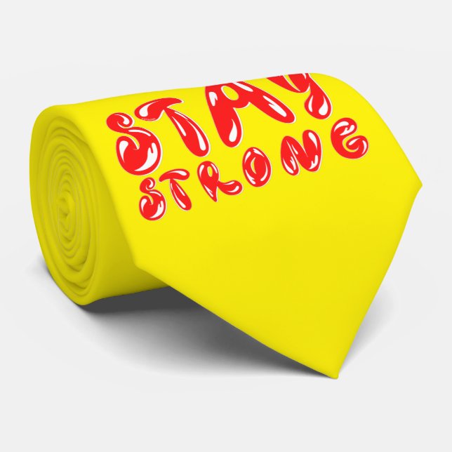 STAY STRONG, motivationsgraffiti stil Slips (Rullad)