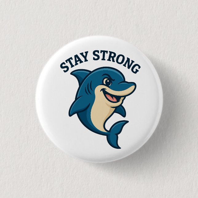 Stay Strong Splash T-Shirt Knapp (Framsida)