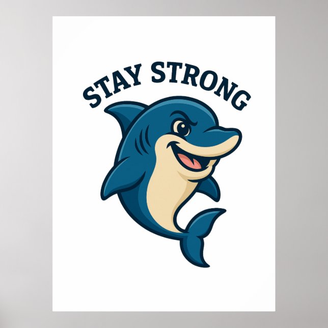 Stay Strong Splash T-Shirt Poster (Framsidan)