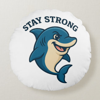 Stay Strong Splash T-Shirt Rund Kudde