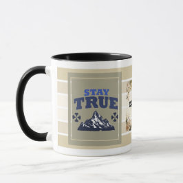 Stay True Personalized Mountain Mug – Floral Adven Mugg