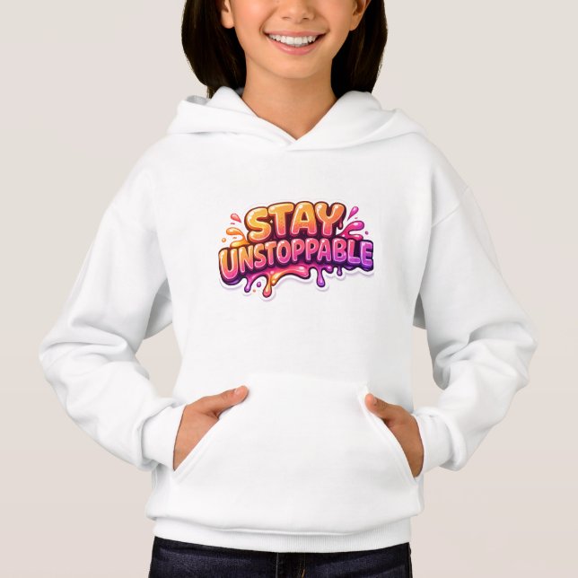 Stay Unstoppable – Motivational Quote T Shirt (Framsida)