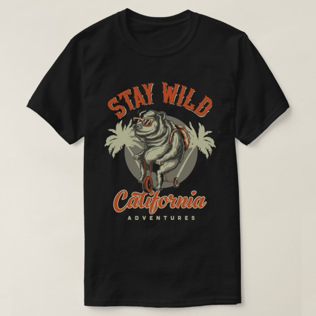 STAY VILD California T Shirt (Design framsida)