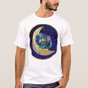 STAY VILD MÅNE CHILD Chow hund WHITE-skjortor T Shirt