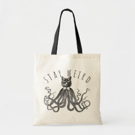 Stay Weird Catopus Cat and Octopus Mashup Tygkasse