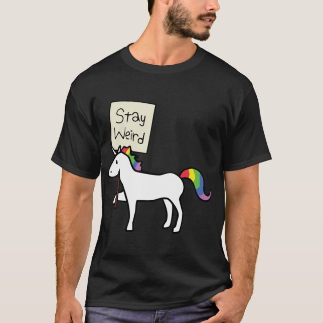 Stay Weird family T Shirt (Framsida)