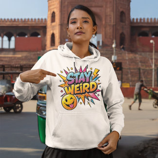 Stay Weird Pop Art Burst T Shirt