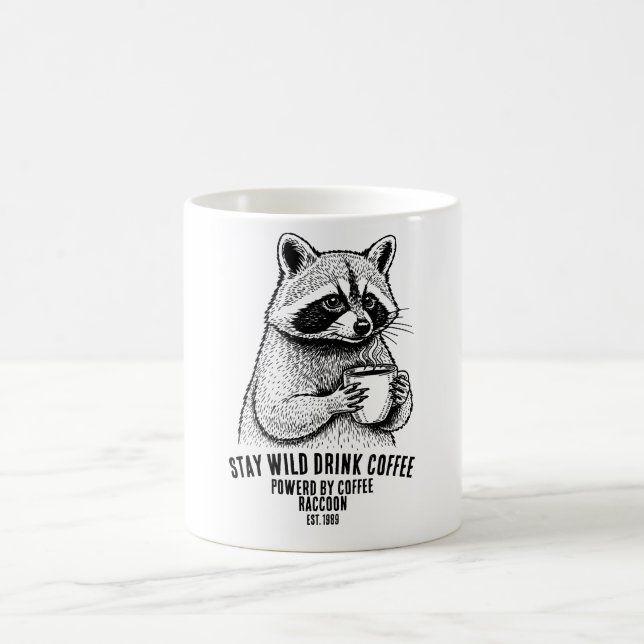 Stay Wild Drink Coffee -Funny Coffee lover Custom Kaffemugg (Center)