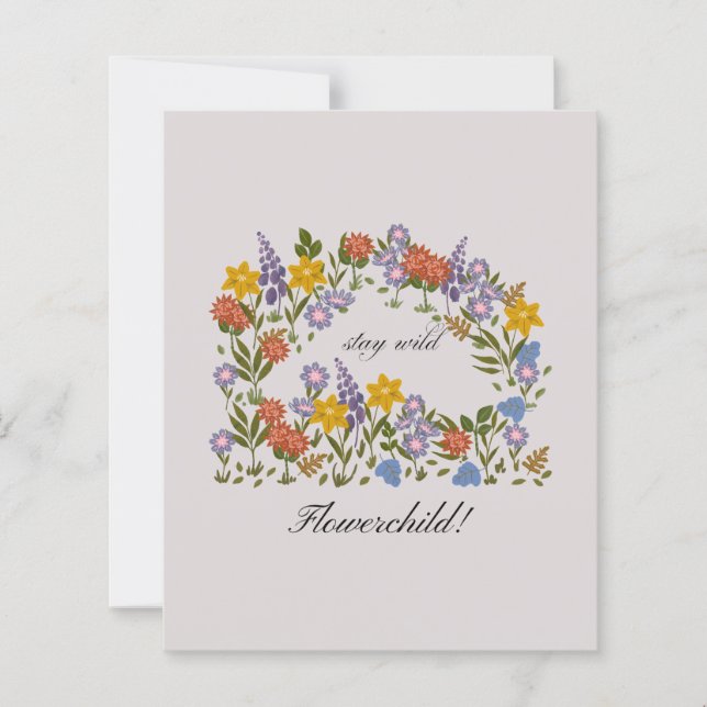 Stay Wild flowerchild! (Framsida)