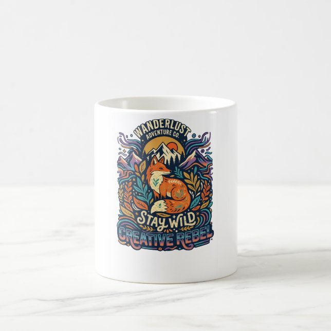 Stay Wild – Free Spirit for Adventurous Souls Kaffemugg (Center)