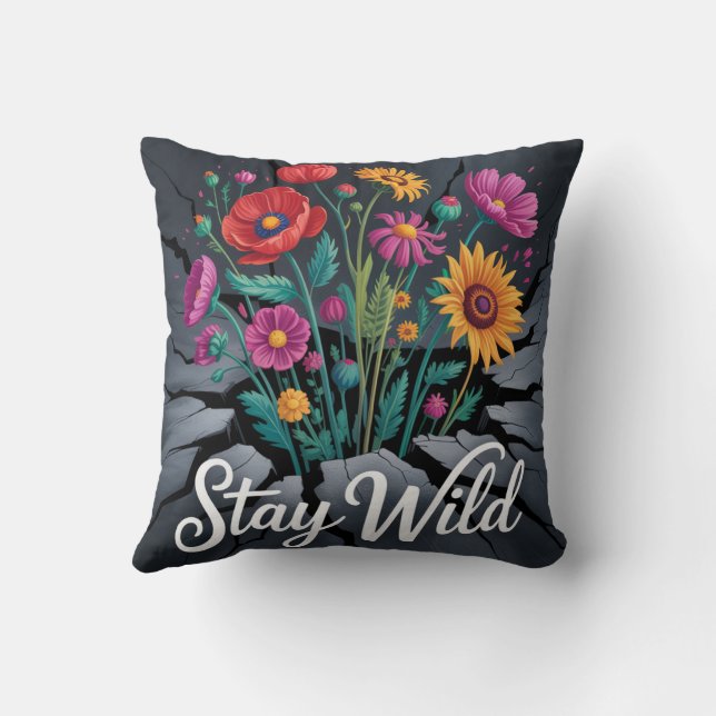 Stay Wild Kudde (Baksida)