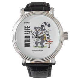 Stay Wild Lemur Life - Madagascar Vibes Cute lemur Armbandsur