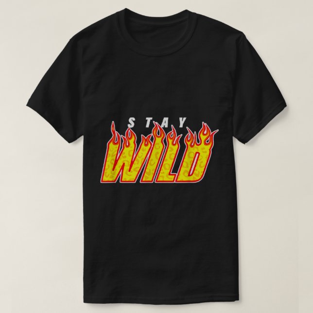Stay Wild Merch Ben Azelart Red  T Shirt (Design framsida)