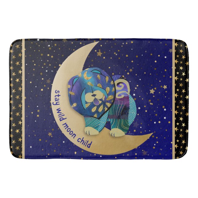 STAY WILD MOON CHILD Chow crate - bath mat Badrumsmatta (Framsidan)