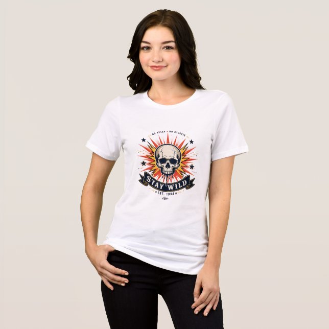 Stay Wild Skalle T-Shirt (Framsida Full)
