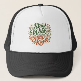 Stay Wild Stay Kind Nature Lover Hat Keps