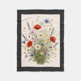Stay Wild | Vintage Wild Herbs Botanical Design Fleecefilt