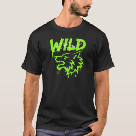 Stay Wild Wolf - Bold Urban Street Art Graphic T Shirt