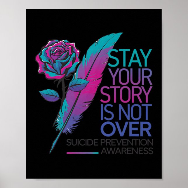 Stay Your Story Is Not Over Suicide Prevention Awa Poster (Framsidan)