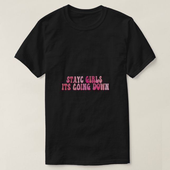 Stayc-flickor som går ner Sticker T Shirt (Design framsida)