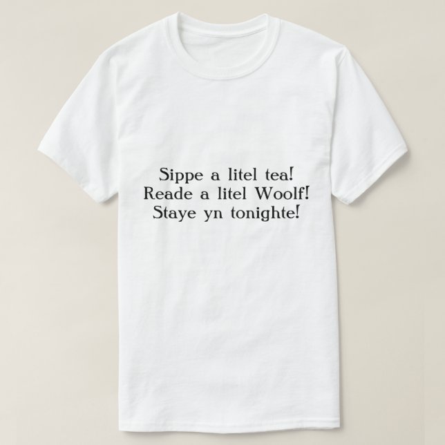 Staye yntonighte! t-shirt (Design framsida)