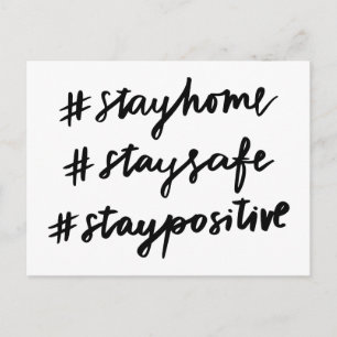 #stayhome #staysafe #staypositiv vykort