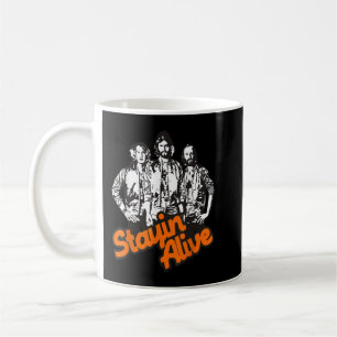 Stayin Alive Bee Gees Band Kaffemugg