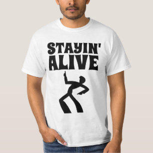 STAYIN'ALIVE 1970's DISCO BIRTHDAY T-SHIRTS