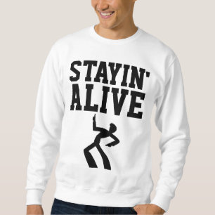STAYIN'ALIVE, Vintagen 1970-talet, BIRTHDAY T-shir Lång Ärmad Tröja