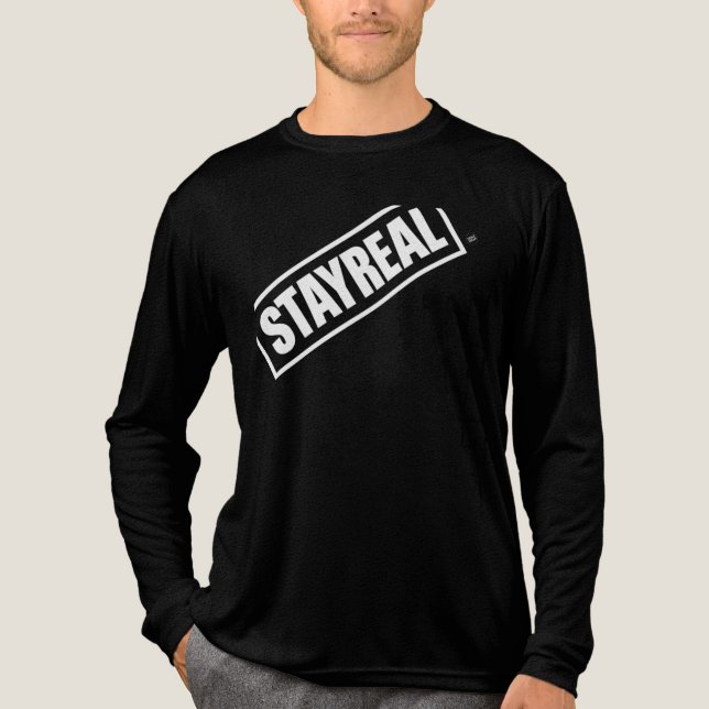 STAYREAL - Bold Minimalist Streetwear Påstående Te T Shirt (Framsida)