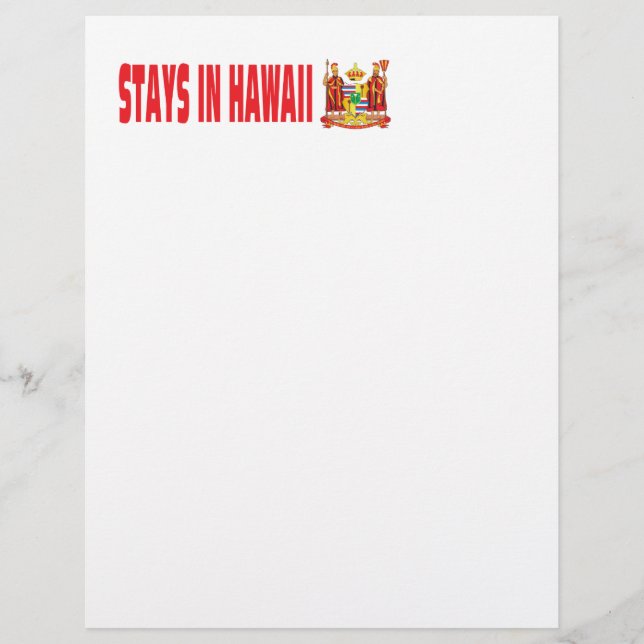 Stays in Hawaii (Framsida)